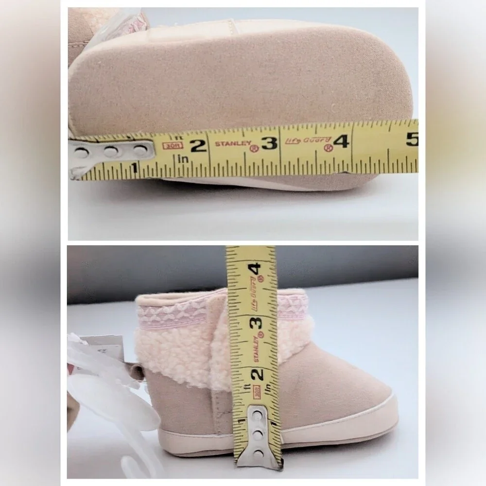 NWT Baby (Size 4) Booties/Boots/Slippers/Moccasins w/Velcro For Easy On/Off